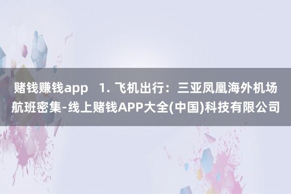 赌钱赚钱app   1. 飞机出行：三亚凤凰海外机场航班密集-线上赌钱APP大全(中国)科技有限公司