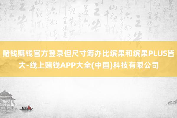 赌钱赚钱官方登录但尺寸筹办比缤果和缤果PLUS皆大-线上赌钱APP大全(中国)科技有限公司