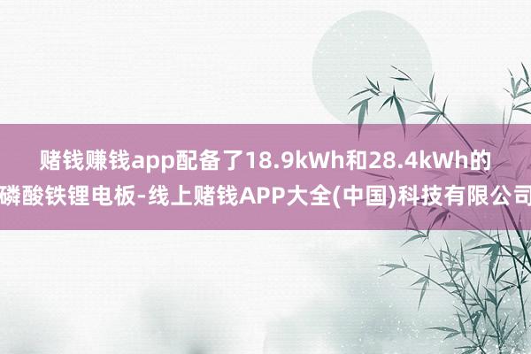 赌钱赚钱app配备了18.9kWh和28.4kWh的磷酸铁锂电板-线上赌钱APP大全(中国)科技有限公司
